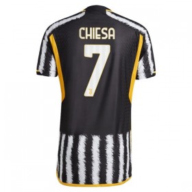 Camisolas Juventus 2023-24 Chiesa 7 1º Equipamento Principal Manga Curta